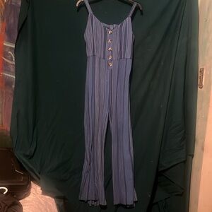 XL Indigo Rain backless jumpsuit